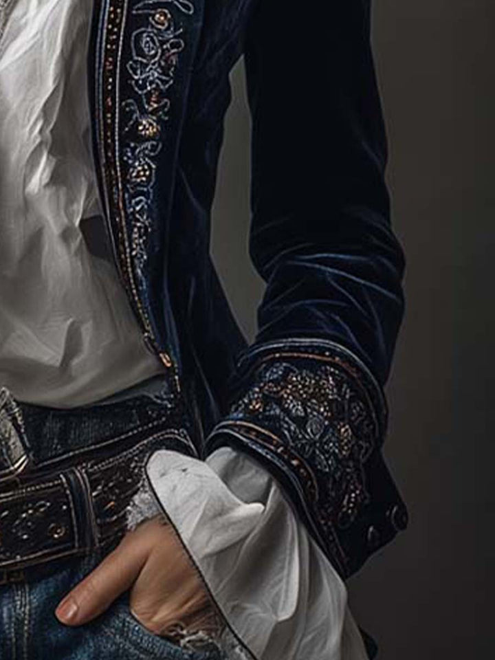 AMELIA™ | Embroidered Tailored Statement Jacket