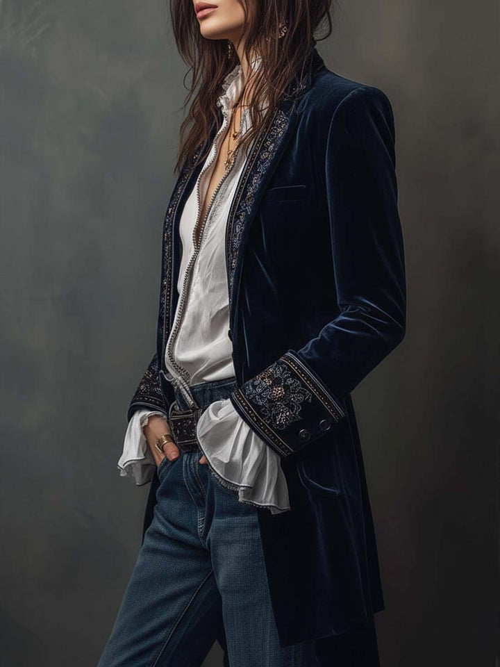 AMELIA™ | Embroidered Tailored Statement Jacket