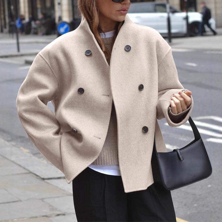 BINI™ - Cozy Long Sleeve Stand Collar Coat
