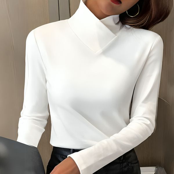 Isabelle – Sculpted Elegant Turtleneck Top