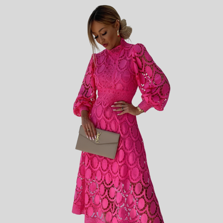 Sophie | Elegant Lace Midi Occasion Dress