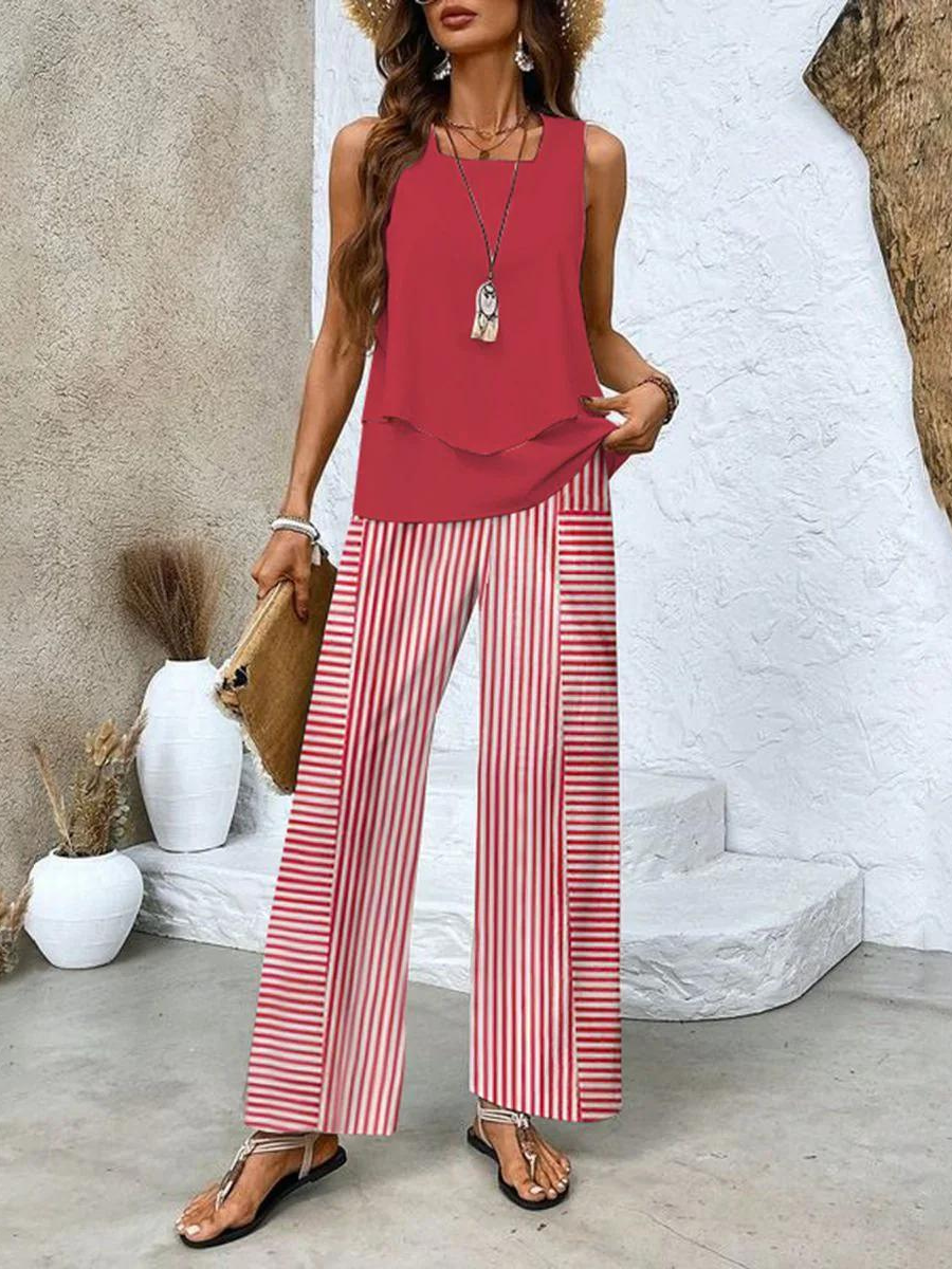 Linda | Elegant Layered Two-Piece Set