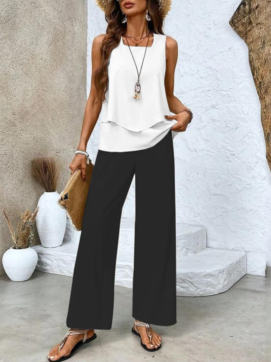 Linda | Elegant Layered Two-Piece Set