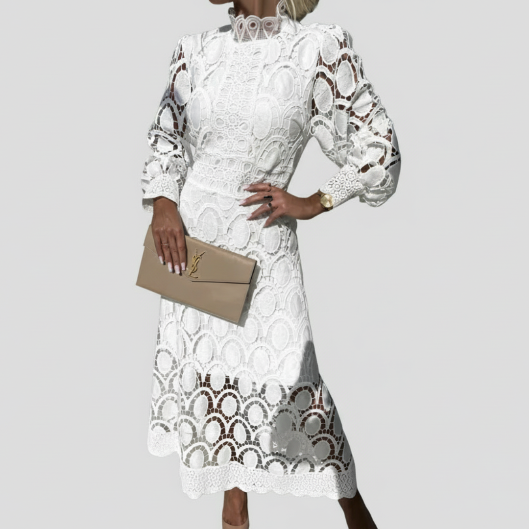 Sophie | Elegant Lace Midi Occasion Dress