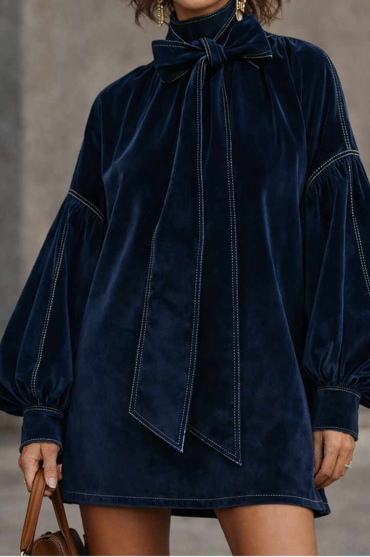 AVA | Elegant Velvet Mini Dress