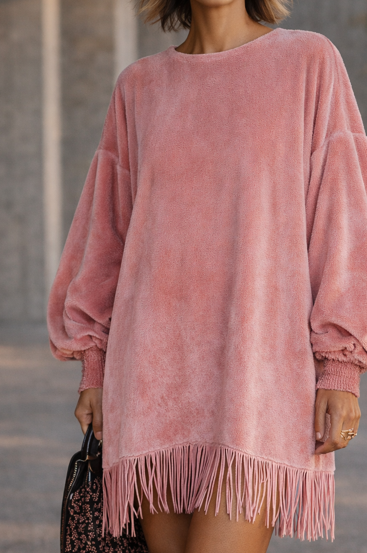 PATRICIA | Oversized Fringe Everyday Dress