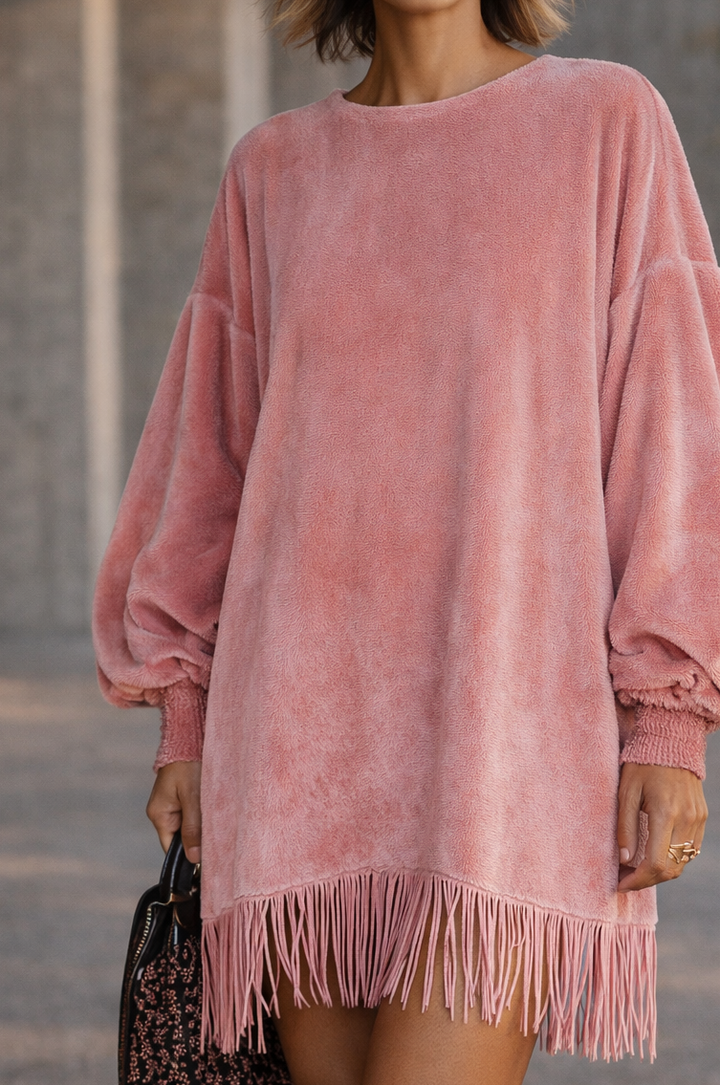 PATRICIA | Oversized Fringe Everyday Dress