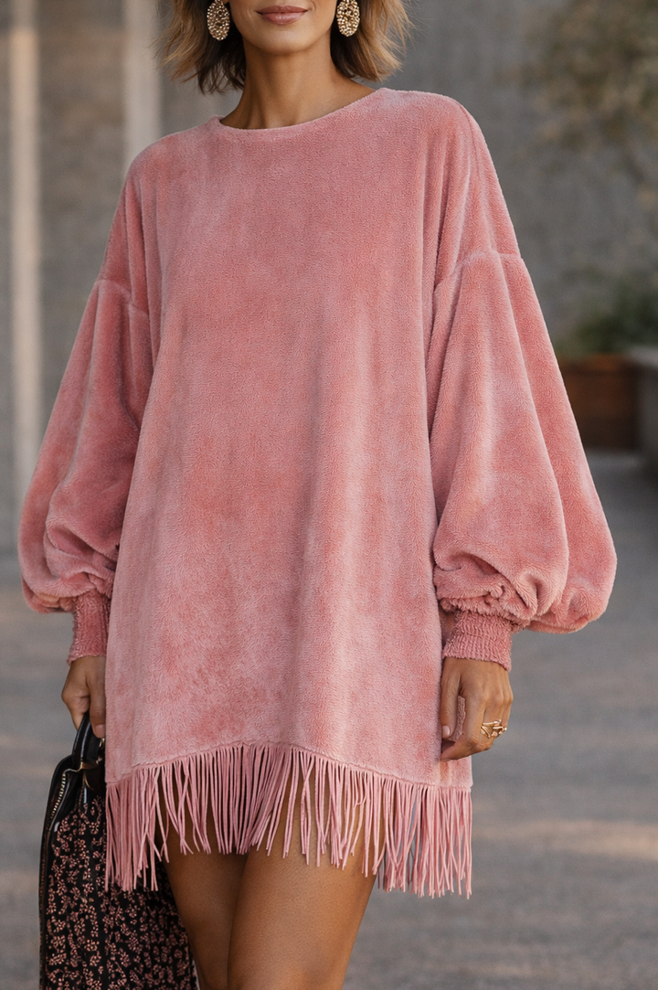 PATRICIA | Oversized Fringe Everyday Dress