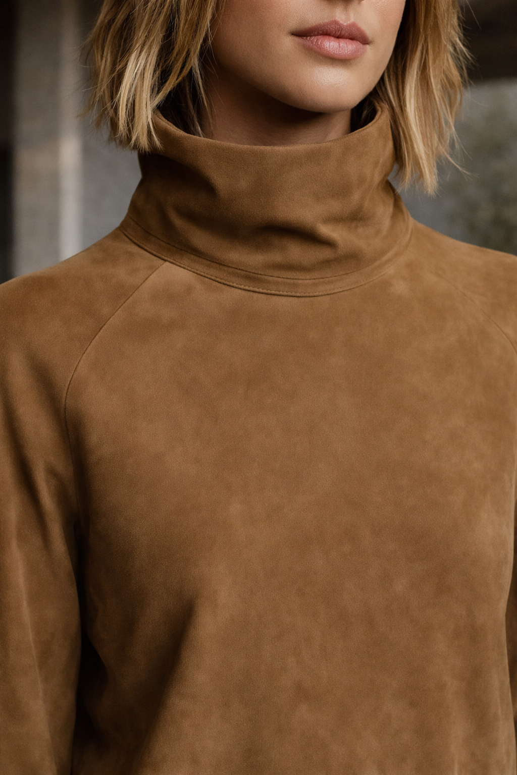 Margaret | Relaxed Turtleneck Vintage Mini Dress