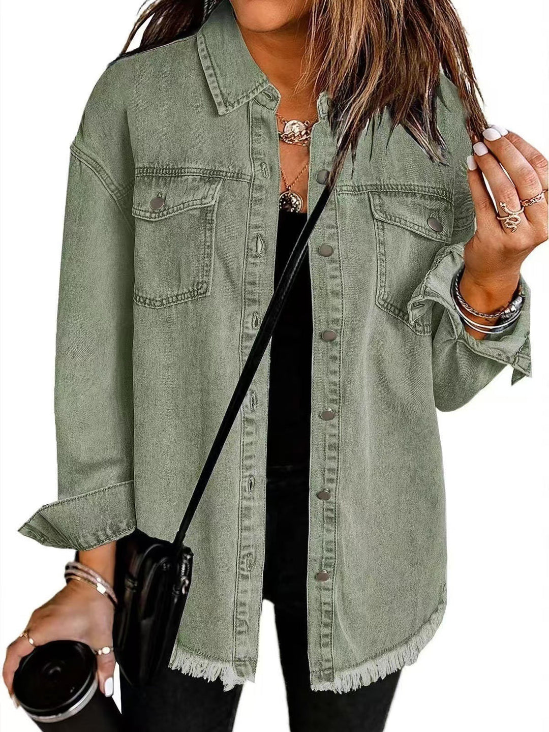 ROXANNE™ Everyday Button Denim Overshirt