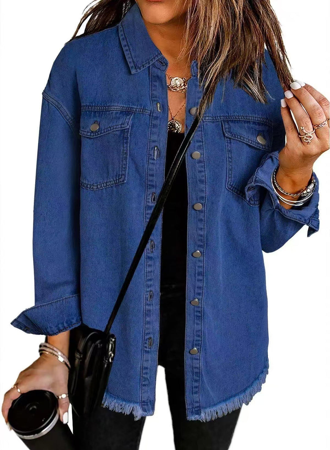 ROXANNE™ Everyday Button Denim Overshirt