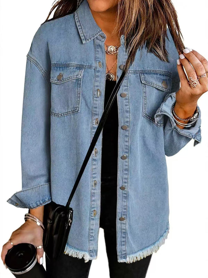 ROXANNE™ Everyday Button Denim Overshirt