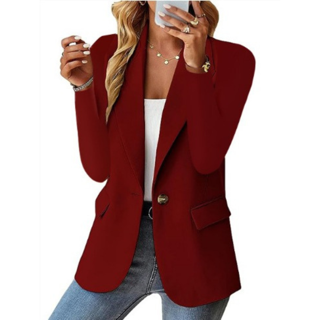 Claire | Tailored Longline Single-Button Blazer