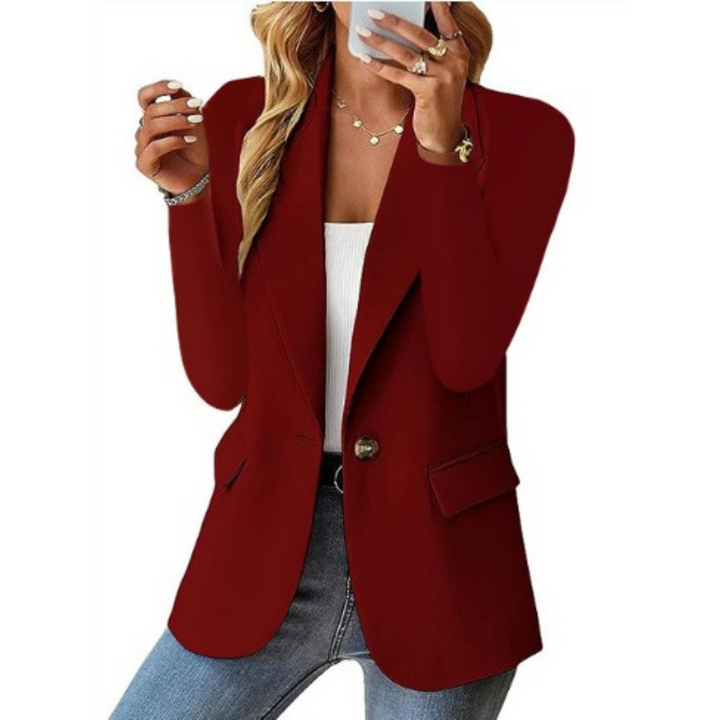 Claire | Tailored Longline Single-Button Blazer