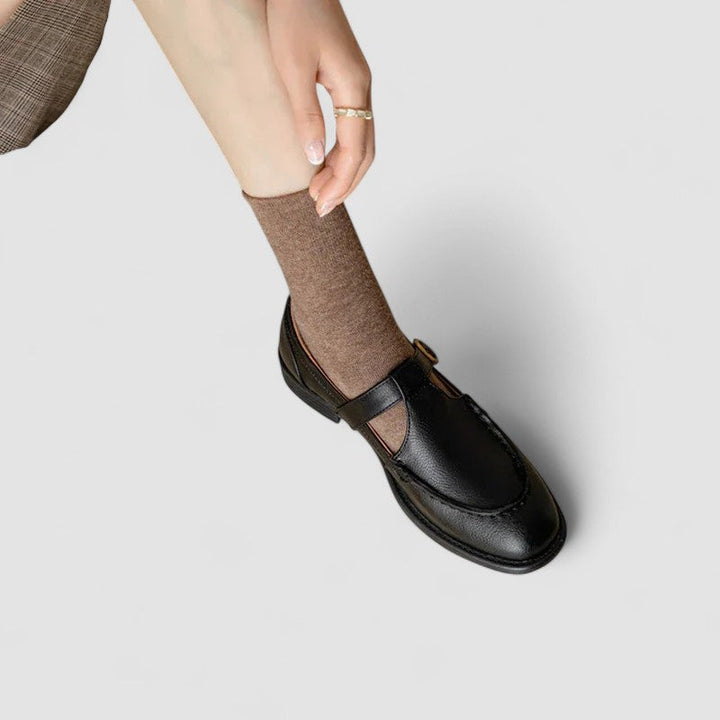 AVERY | ORTHOPEDIC MARY JANE SHOES WITH SQUARE TOES
