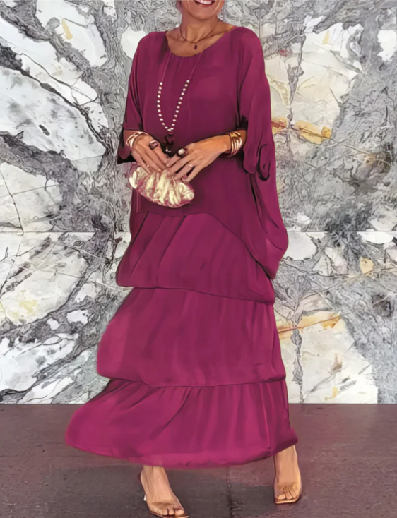 Margaret | Elegant Layered Maxi Dress
