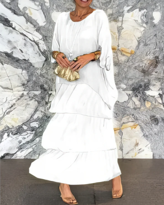 Margaret | Elegant Layered Maxi Dress