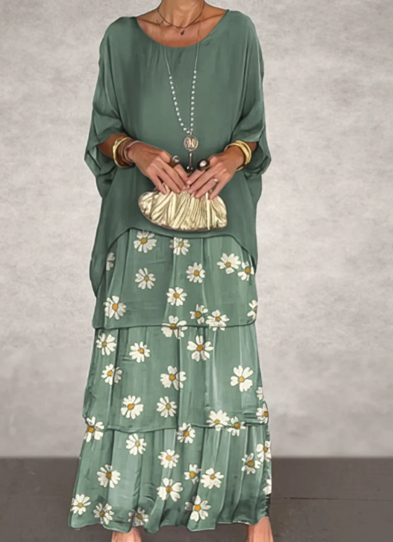 Margaret | Elegant Layered Maxi Dress
