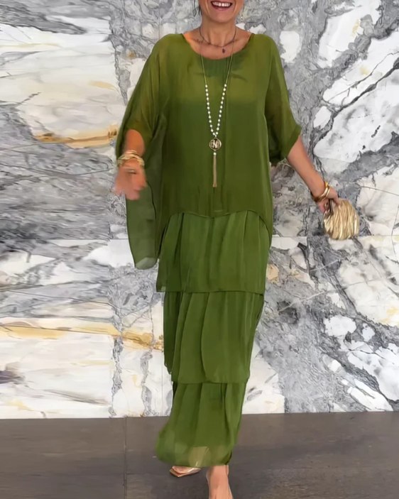 Margaret | Elegant Layered Maxi Dress