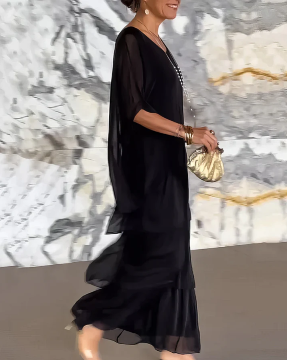 Margaret | Elegant Layered Maxi Dress