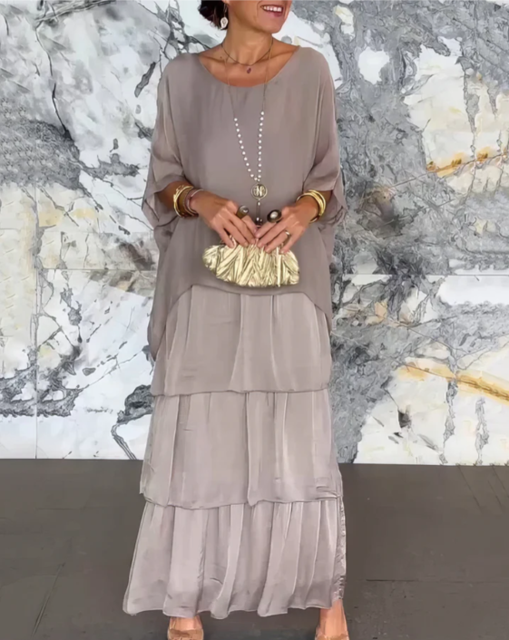 Margaret | Elegant Layered Maxi Dress